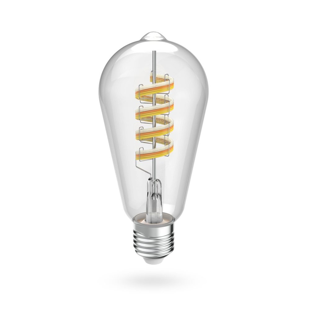Levně Hama SMART WiFi LED žárovka, Matter, E27, retro, ST64 Filament, RGBW, stmívatelná, aplikace