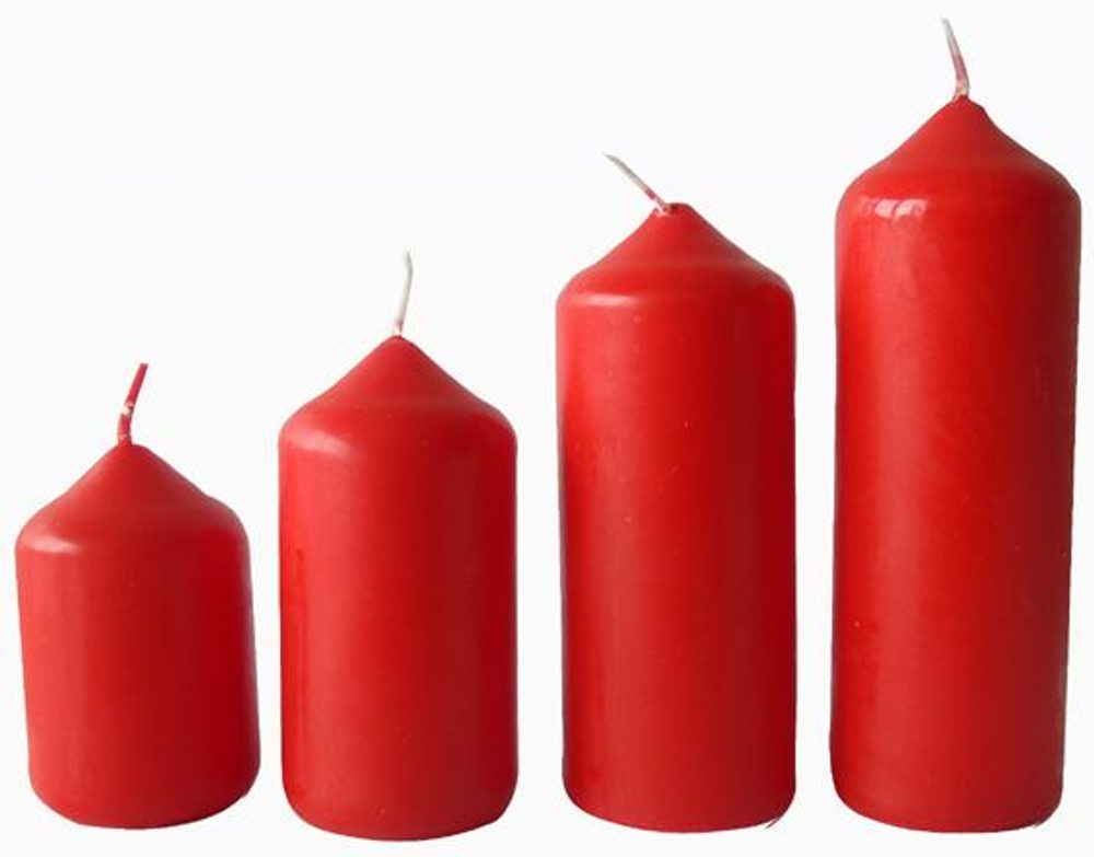 Levně Provence Svíčka adventní červená 4 velikosti, průměr 4 cm