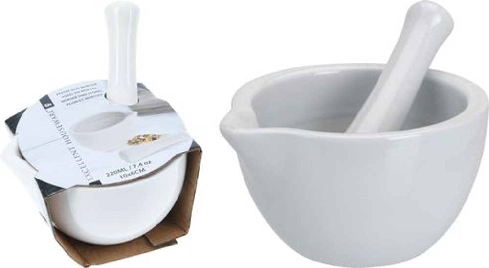 Levně hmoždíř d 9,5 cm s tlouč.porcelán