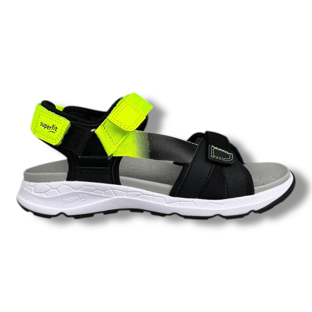 Levně Superfit Dětské sandály 1-000580-0010 Schwarz/Gelb - 30