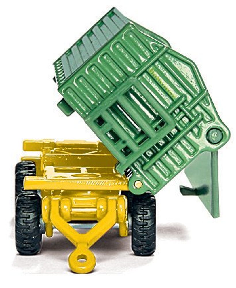 Levně SIKU Farmer - John Deere s čelním nakladačem a přívěsem, měřítko 1:87