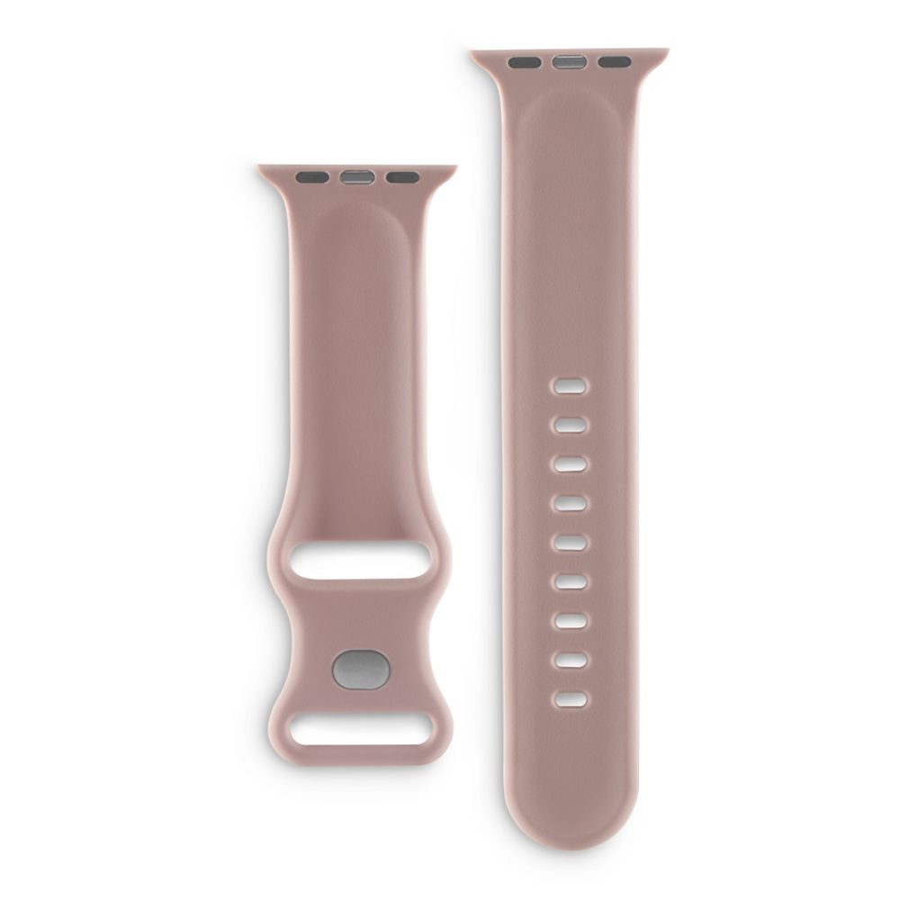 Levně Hama Fantastic Feel, řemínek pro Apple Watch 42/44/45/49 mm, silikonový, barva nude