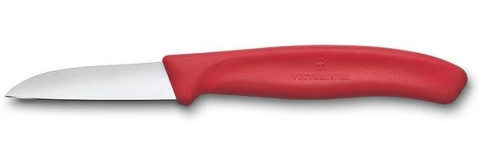 Levně nůž 6cm loupací SWISS Classic červený, NR/plast