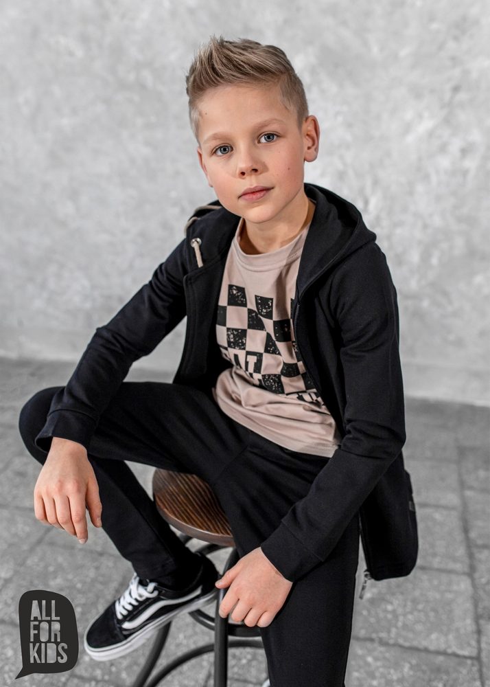 Levně Mikina REAL FUTURE černá - 104/110