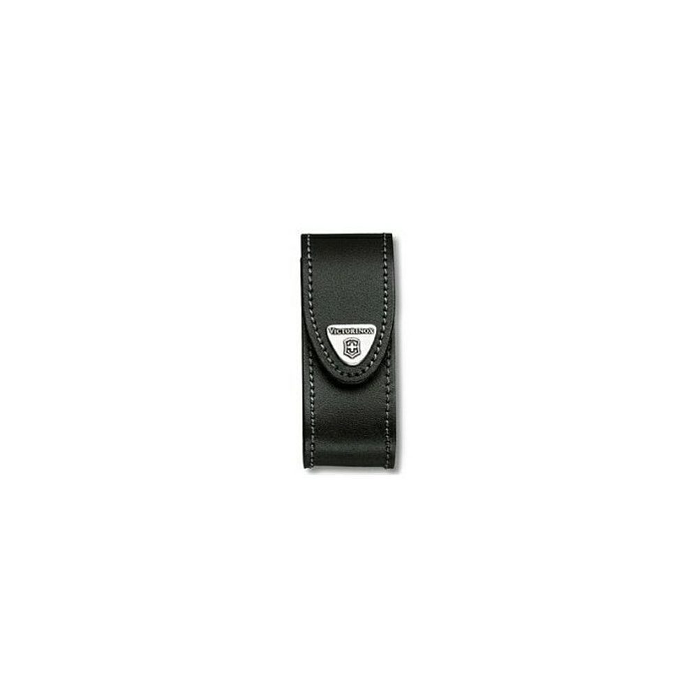 Levně pouzdro na nože 91mm Victorinox malé černé kožené 4.0520.3