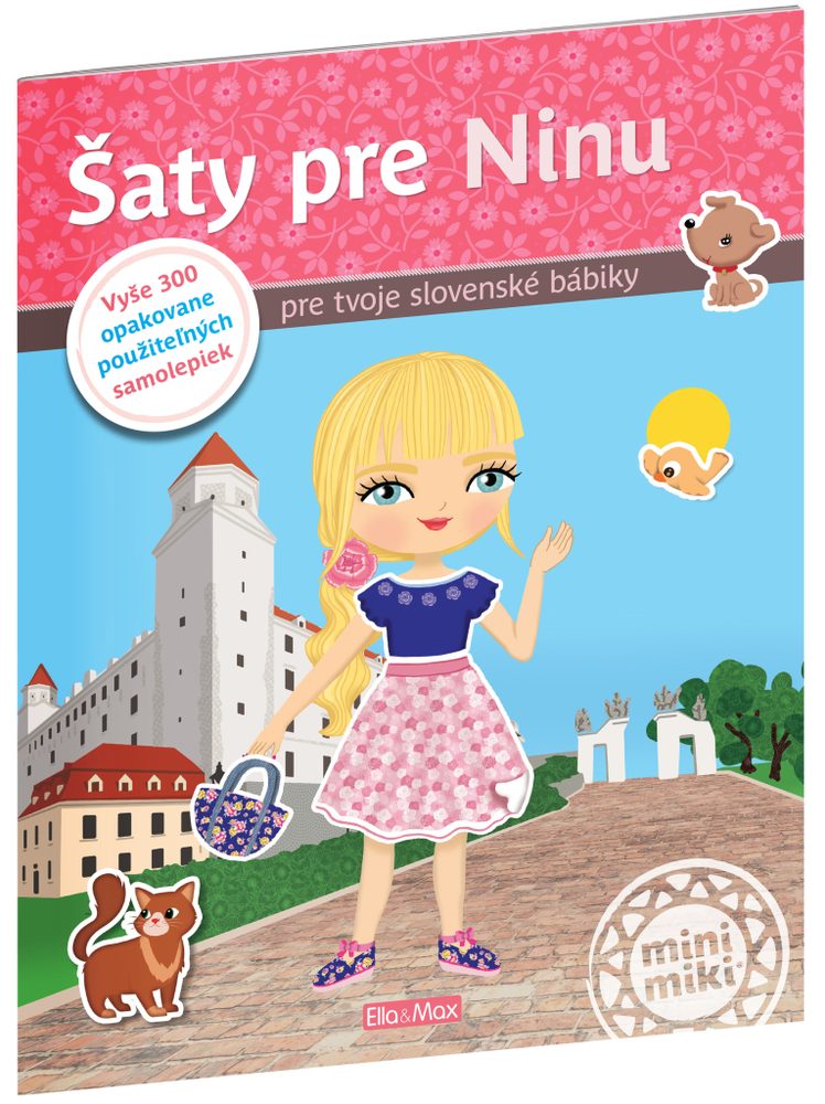 Levně Presco Group Šaty pre NINU ─ Kniha samolepiek