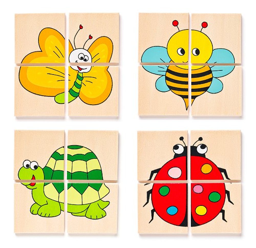 Levně WOODY Mini puzzle "Beruška" v dř. krabičce
