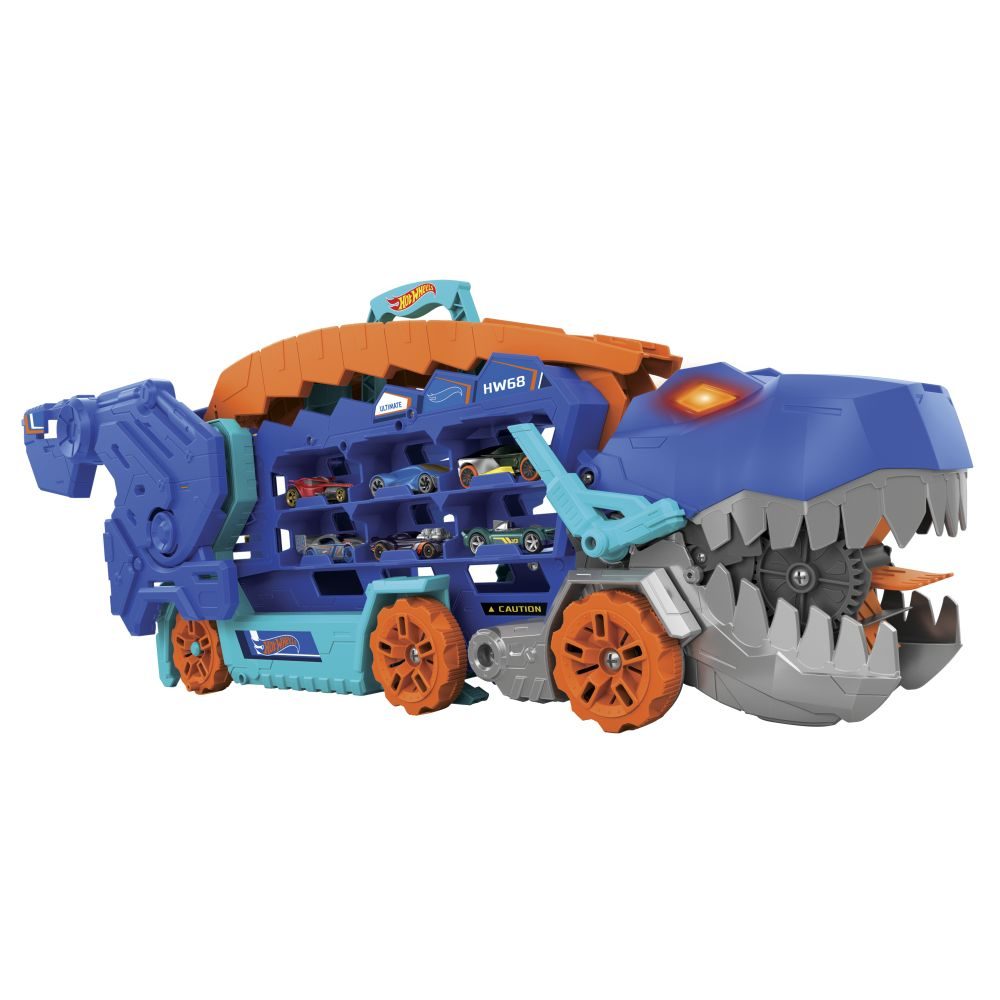 Mattel HW CITY T-REX TAHAČ SE SVĚTLY A ZVUKY