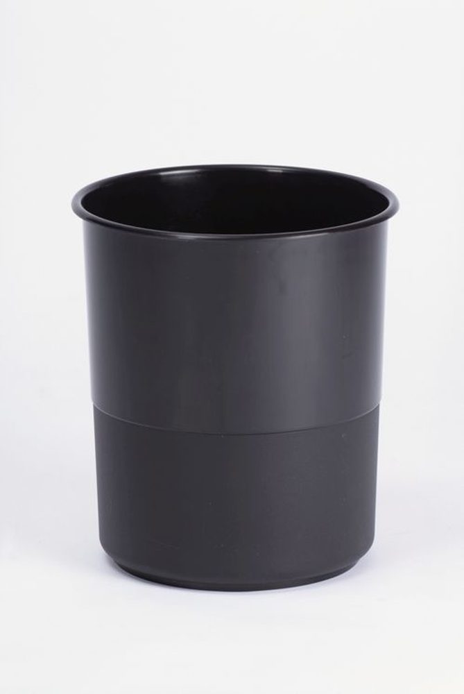 Levně koš odp.13l kancel.plný ČERNÝ, d27x30cm, plast