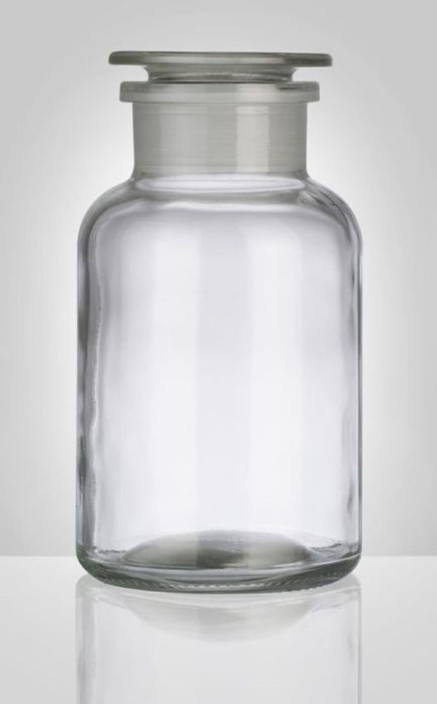Levně dóza-prachovnice 1000ml-kul.čirá, zabr.víko, sklo