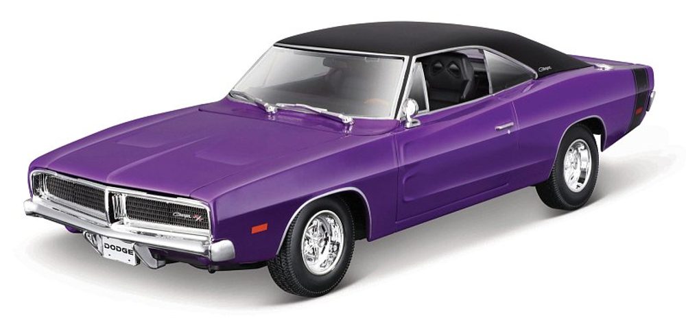 Levně Maisto - 1969 Dodge Charger R/T, fialaová, 1:18