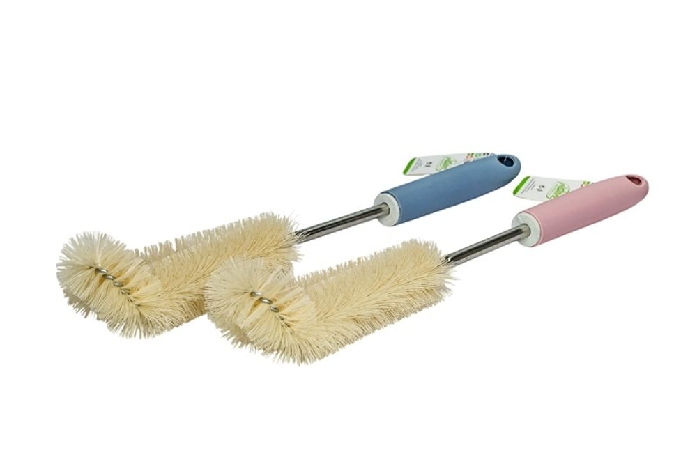 Levně kartáč lahv.dvojitý, 38cm, násada kov/plast