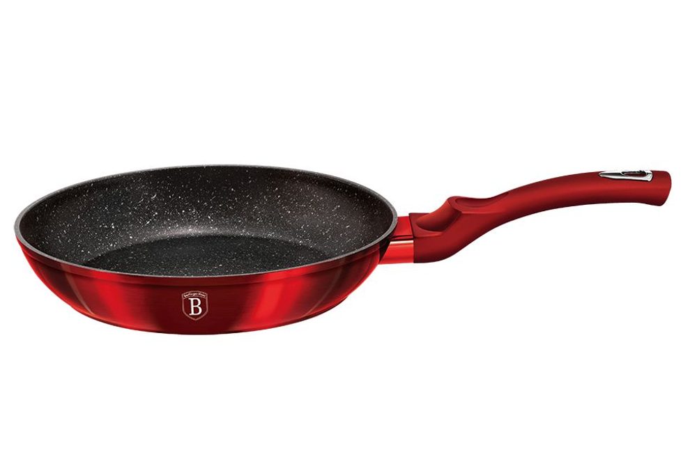 Levně BERLINGERHAUS Pánev s mramorovým povrchem 30 cm Burgundy Metallic Line BH-1254