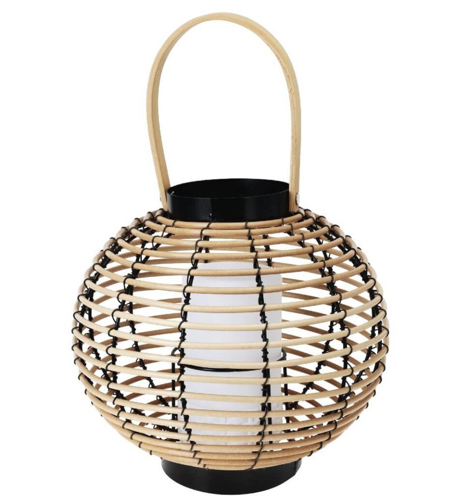 Levně PROGARDEN Venkovní lucerna s LED svíčkou ratanová 26 cm KO-AF5000720