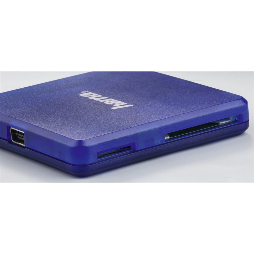 Hama multi čtečka karet USB 2.0, SD/microSD/CF, modrá (obrázek 5)