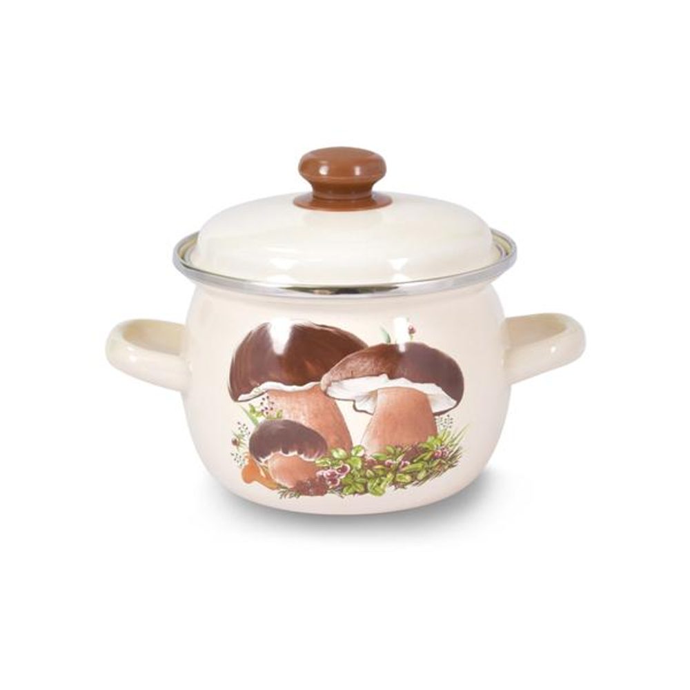 TORO BUCLATÝ HRNEC "HOUBY" S POKLICÍ 2,5 L, SMALT