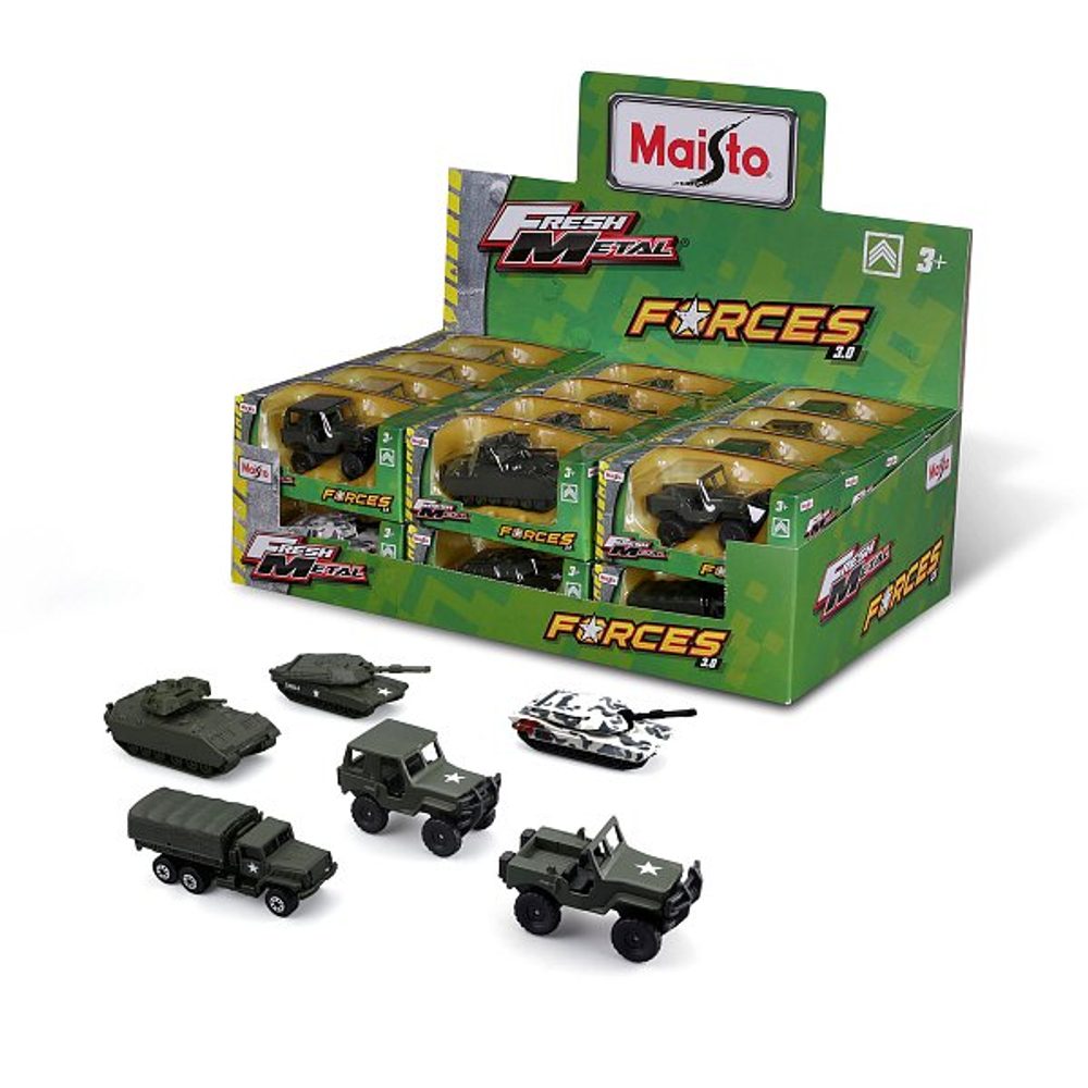 Levně Maisto Display box - Fresh Metal Force 3, assort 24ks