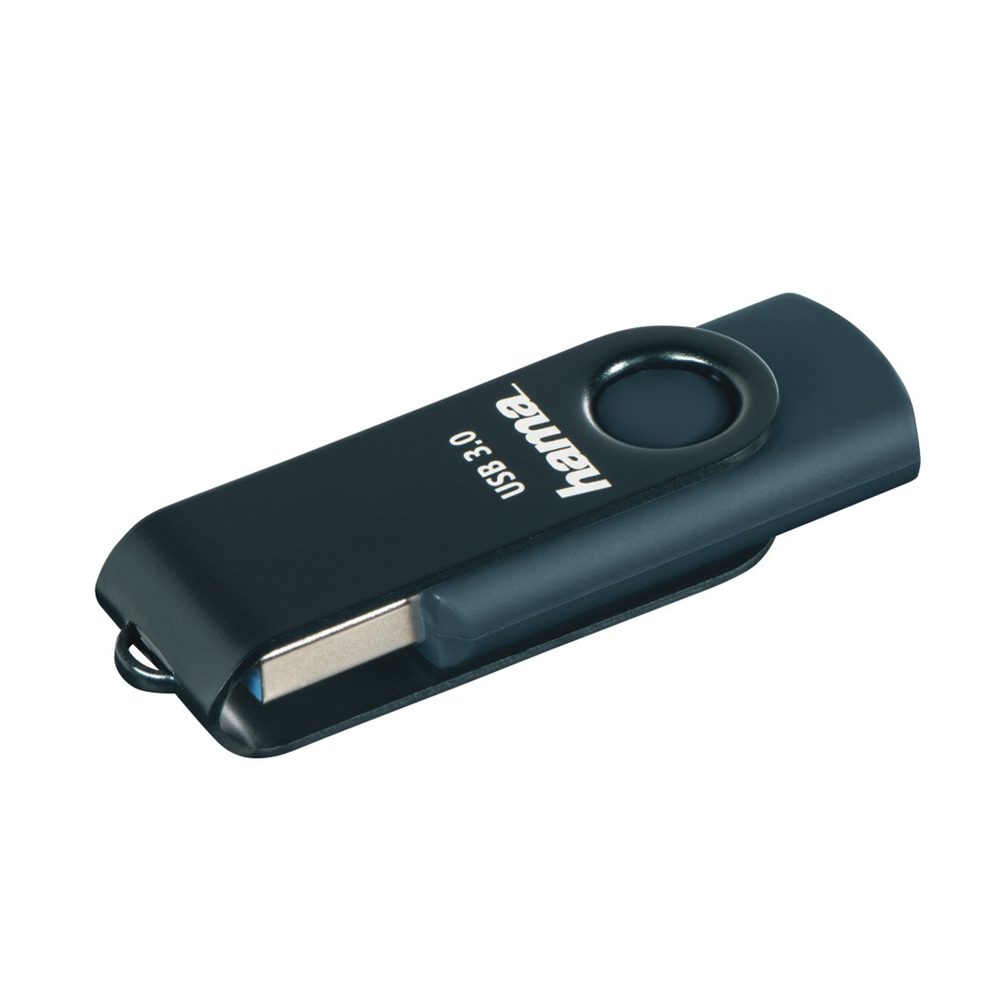 Levně Hama USB 3.0 Flash Drive Rotate, 64 GB, 70 MB/s, petrolejová modrá