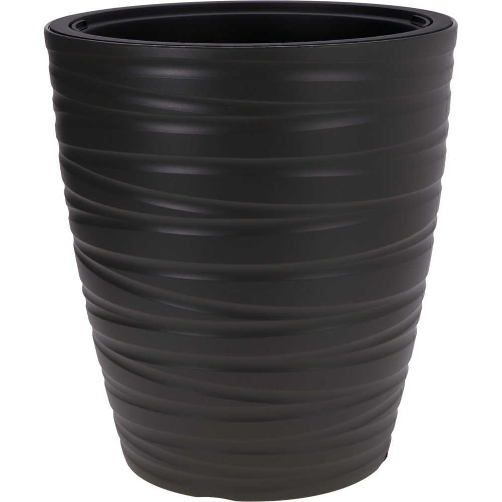 PROGARDEN Květináč plastový 47,5 x 52,3 cm tmavě šedá KO-Y89300910