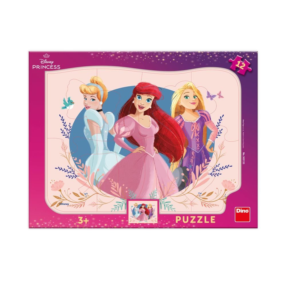 Levně PRINCEZNY 12 deskové tvary Puzzle