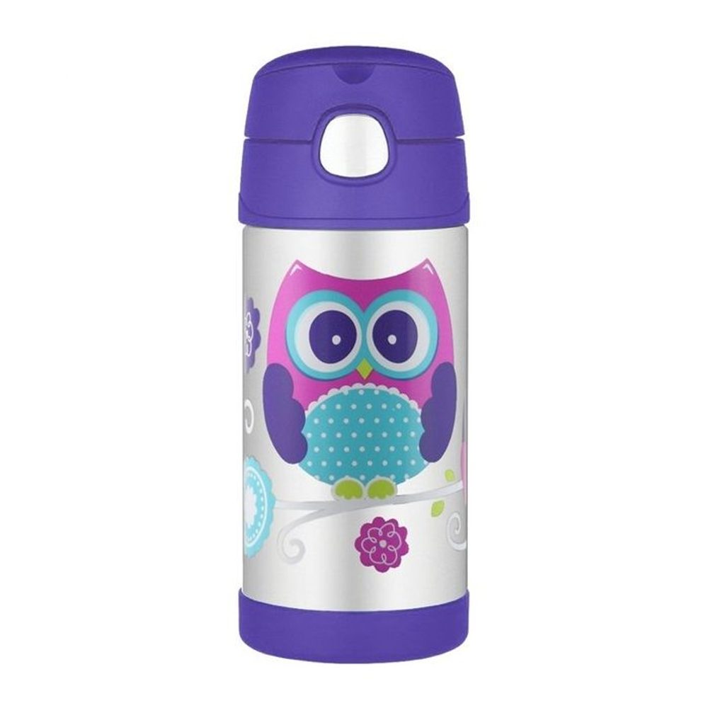 Levně termoska 0,36l NR, SOVA dětská, brčko, modrá, THERMOS