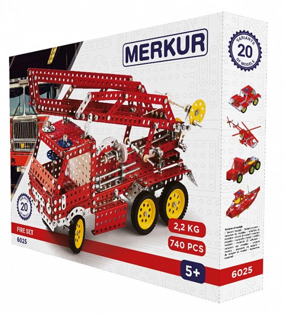 MERKUR - Stavebnice Merkur Fire Set, 740 dílů