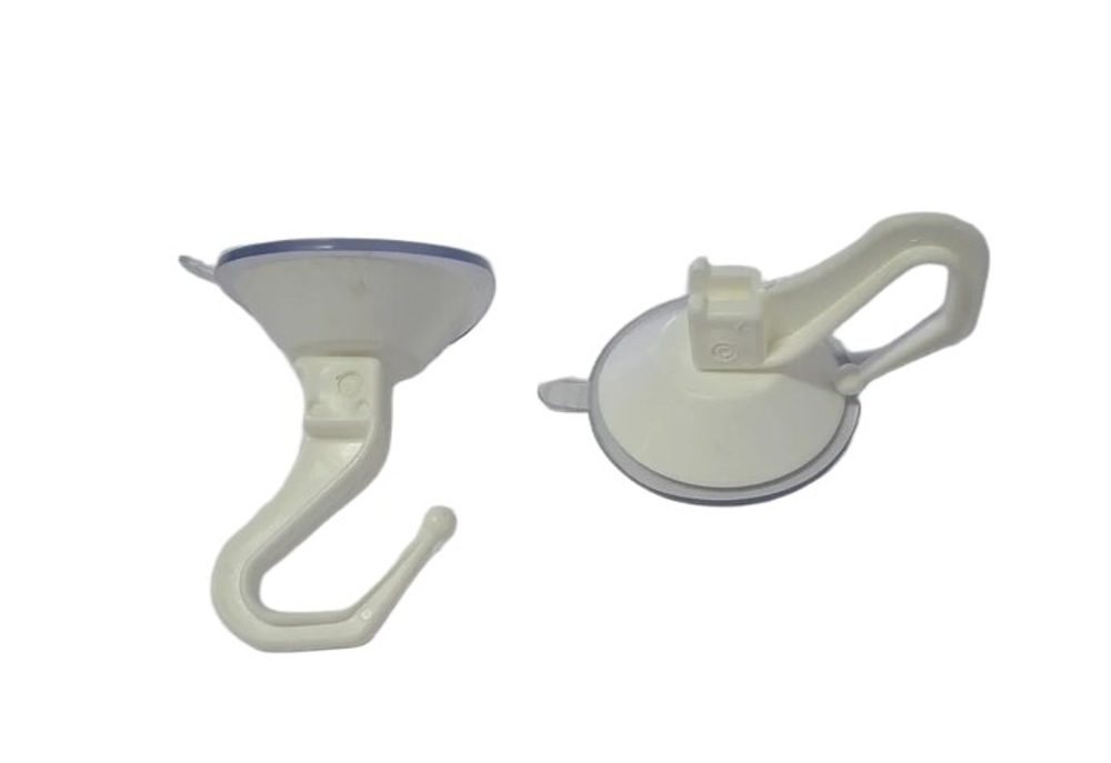 háček s přísavkou KULATÝ d5cm, s páčkou, plast