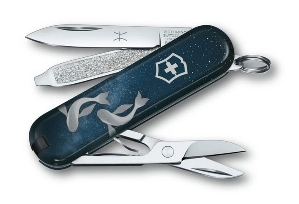 nůž 58mm CLASSIC SD, znam.RYBY, kapesní, lim.ed. Victorinox