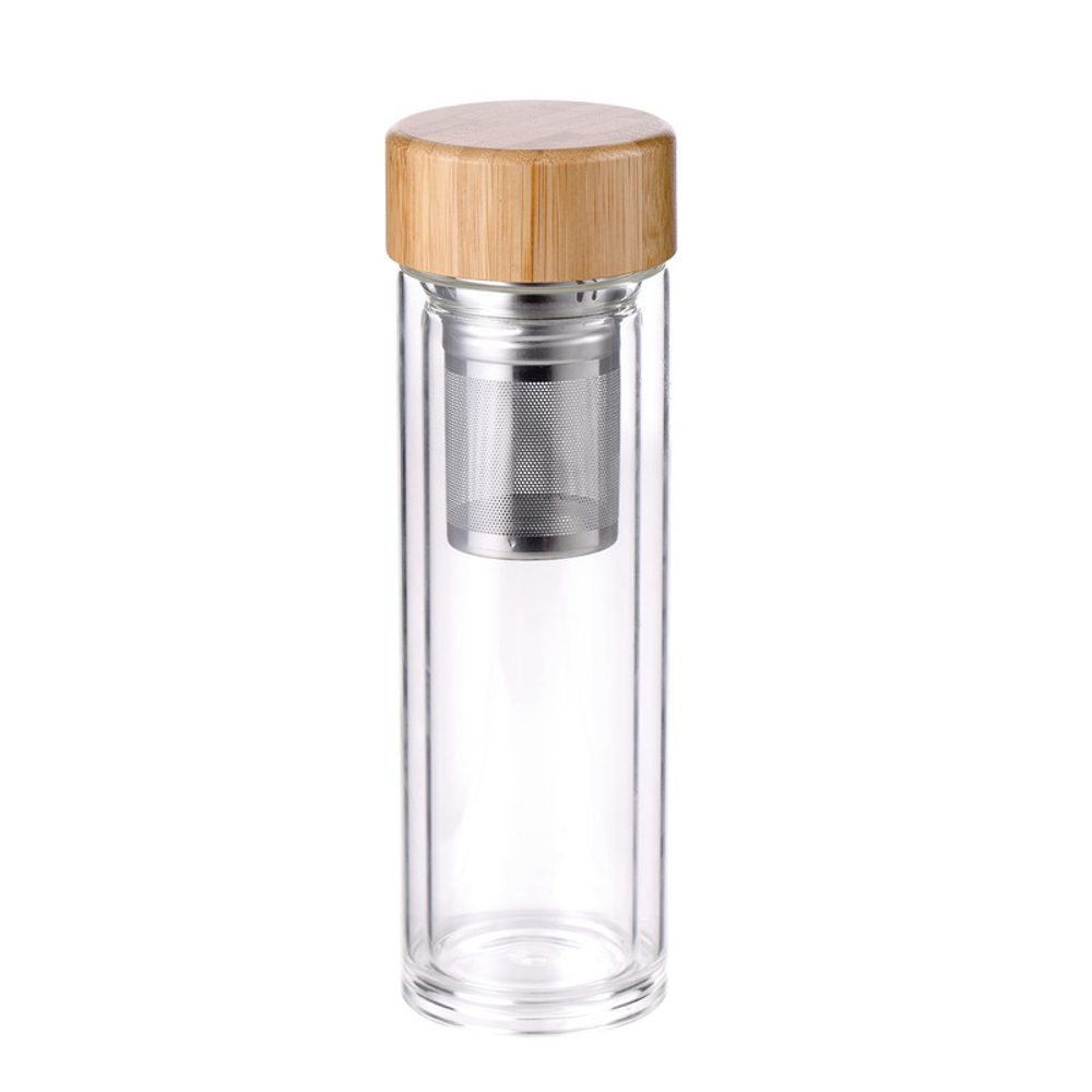 Levně BERGNER Lahev skleněná přenosná se sítkem 350 ml BG-20135-MM