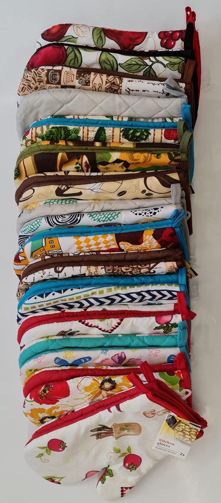 chňapka 27x17cm PES/PES, PÁR, bez podš., MIX dekorů