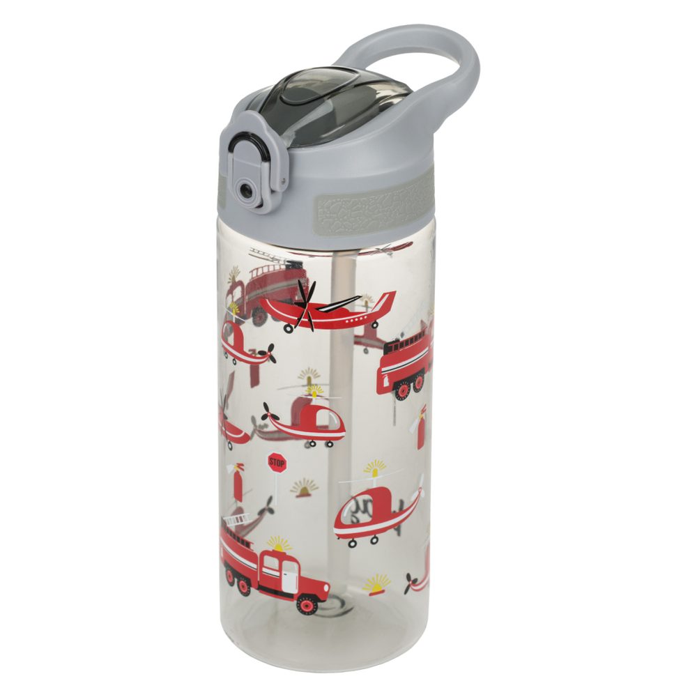 Levně BAAGL Tritanová láhev na pití s brčkem Záchranáři 500 ml