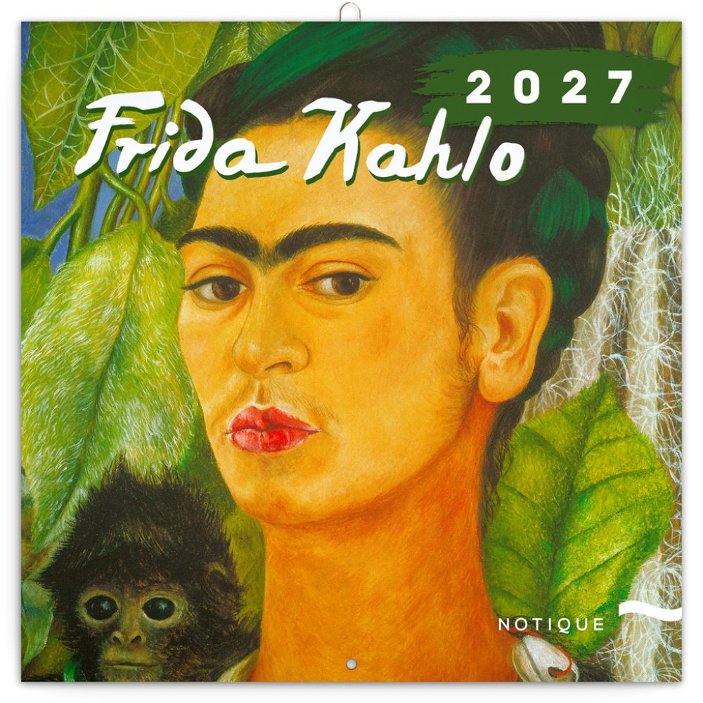 Levně NOTIQUE Poznámkový kalendář Frida Kahlo 2027, 30 x 30 cm