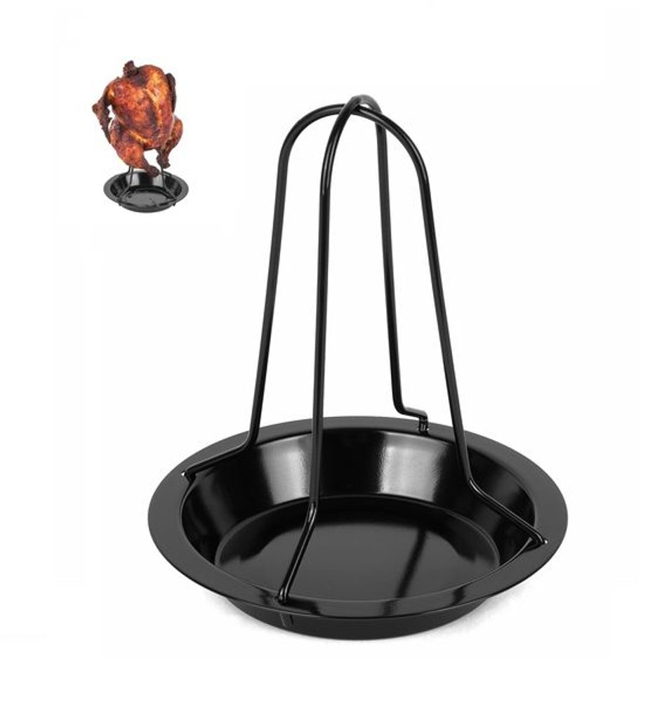 Levně stojan d17x20cm na kuře, gril BBQ, černý, kov