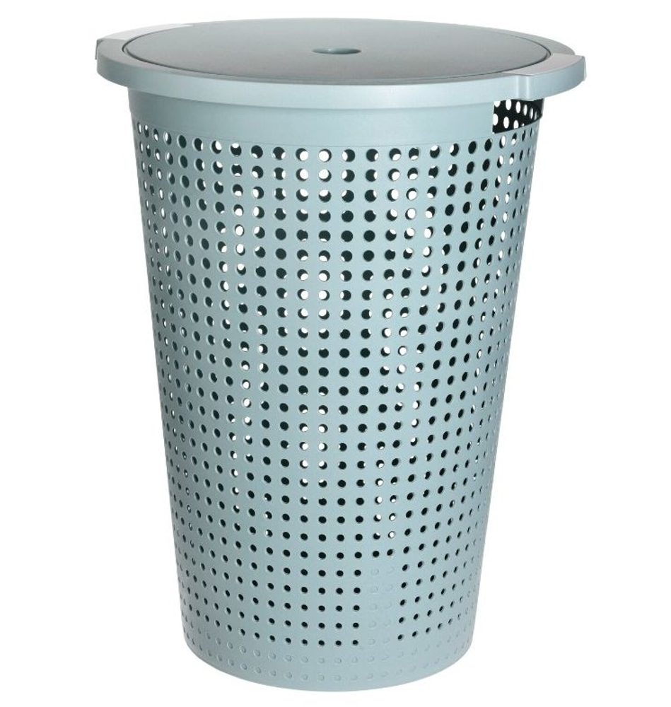 Levně EXCELLENT HOUSEWARE Koš na prádlo s víkem 35 l 40 x 52 cm zelený KO-Y54231170zele