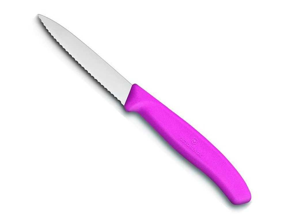 Levně nůž 8cm kuch.VLNKA, RŮŽOVÝ, VICTORINOX