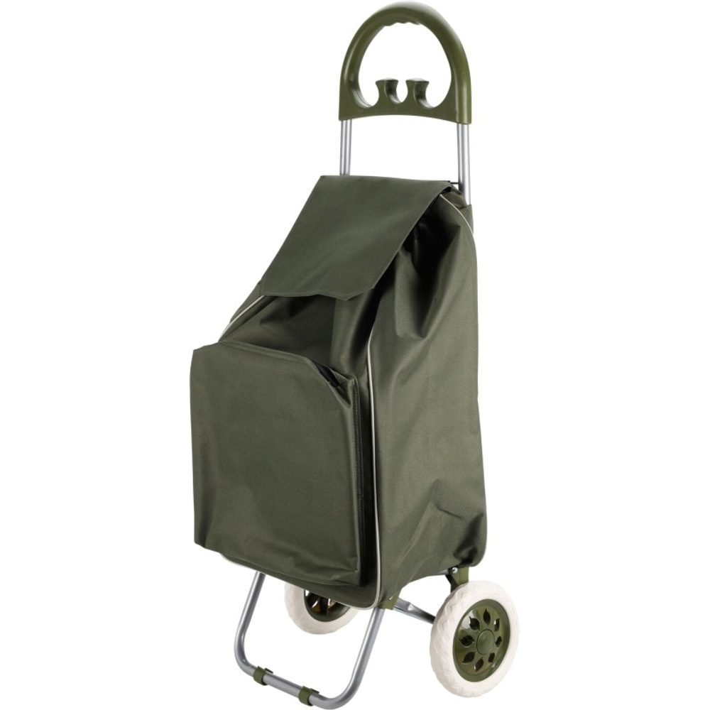 Levně EXCELLENT HOUSEWARE Nákupní taška na kolečkách 40 l zelená KO-CM6000050