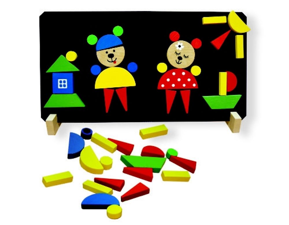 Levně Medvědi magnetické puzzle