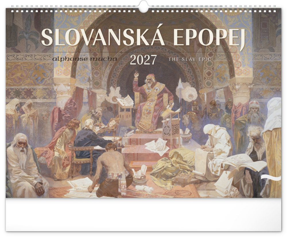 Levně NOTIQUE Nástěnný kalendář Slovanská epopej – Alfons Mucha 2027, 48 x 33 cm