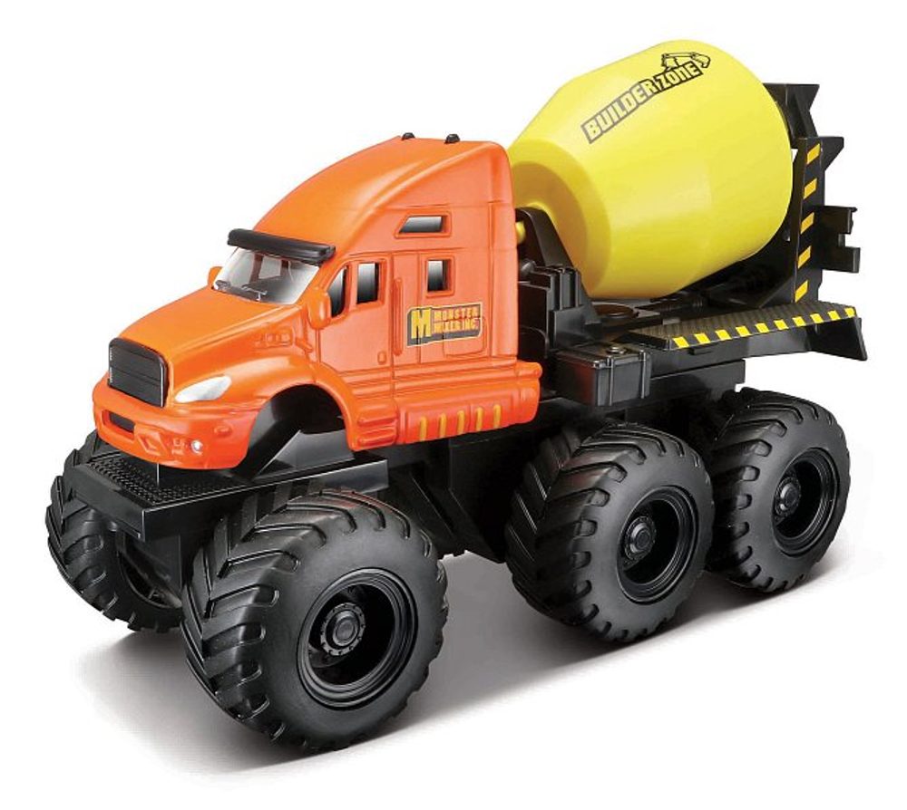 Levně Maisto - Builder Zone Quarry monsters, užitkové vozy, míchačka