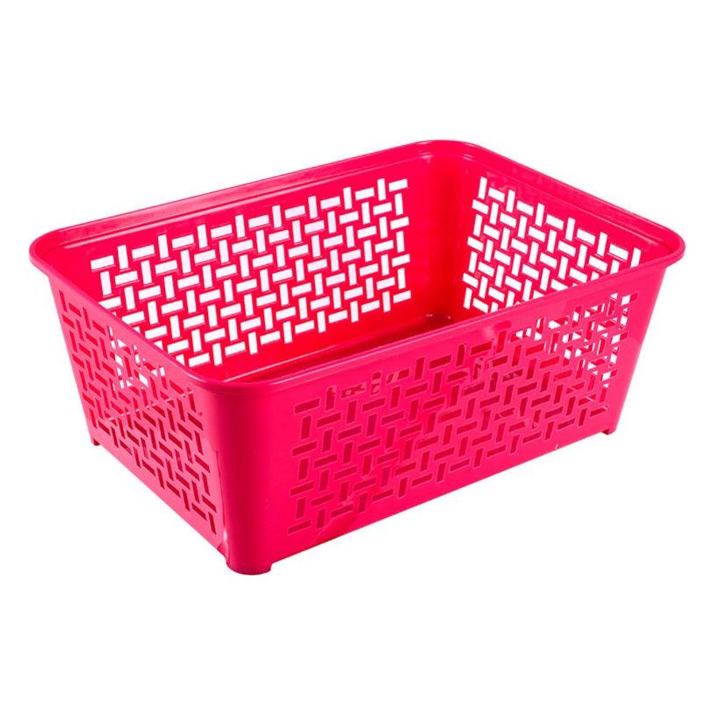 Levně košík DOMINO 4, 36,4x25,8x14cm,plast