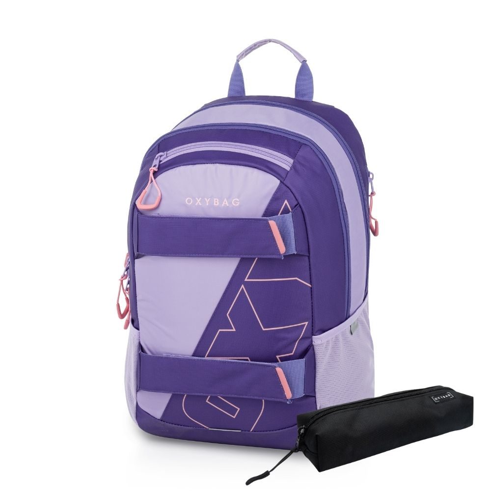 Karton P+P Studentský batoh + etue OXY Sport Half violet