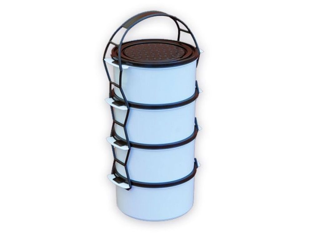 Levně jídlonosič 4D (4x1,0l) BALENÝ ve fólii
