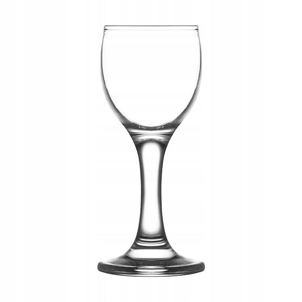 Levně sklen. 55ml, 6ks, MISKET v.12,2cm,panák na stopce