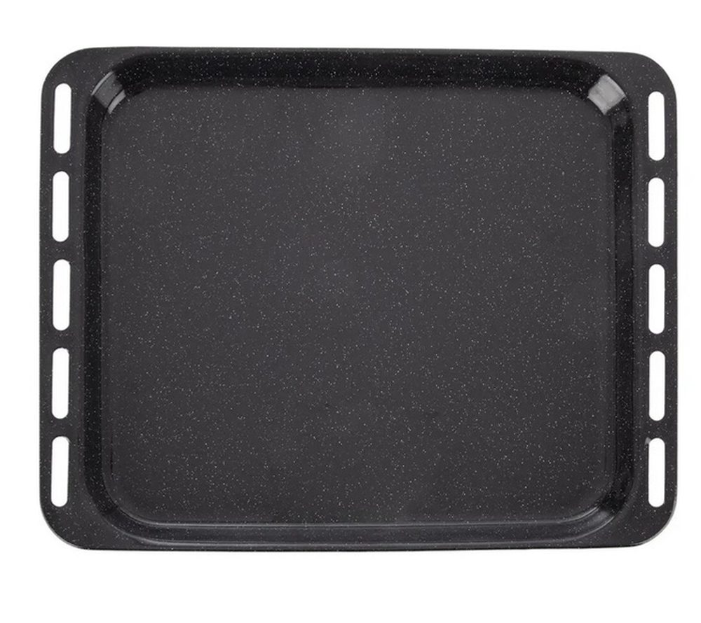 Levně plech 44,5x36x2cm nízký, děrov.kraje, smalt