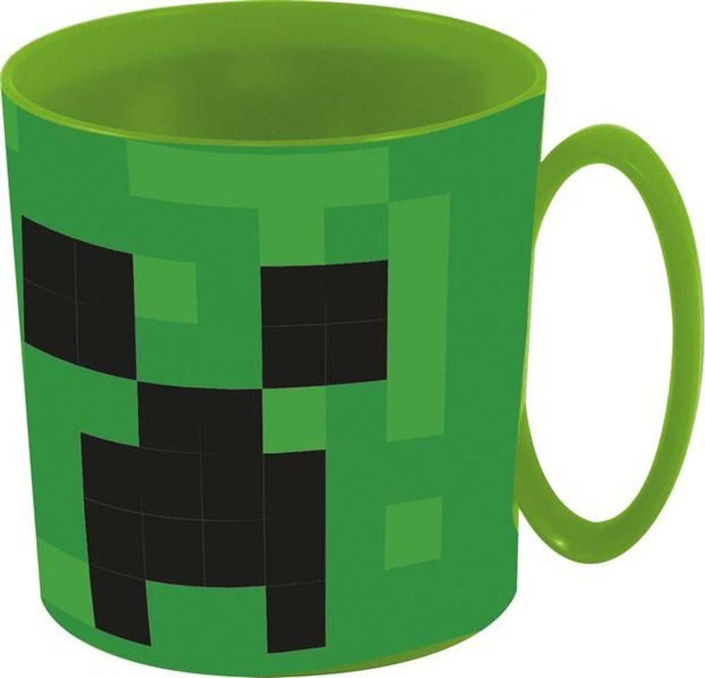 Levně hrníček 350ml zelený MINECRAFT, plast