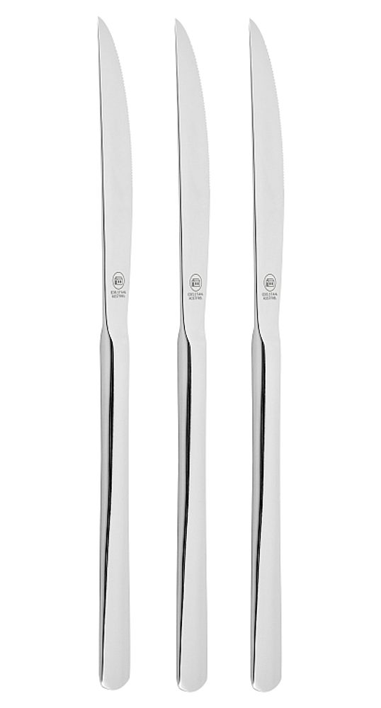 Levně CS SOLINGEN Nůž jídelní nerez sada 3 ks EDLON CS-044350