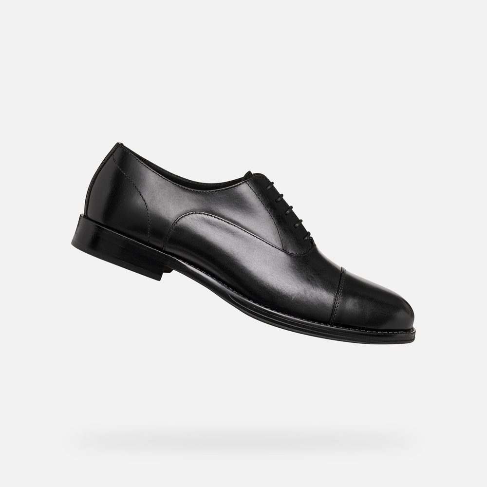 Černá pánská společenská obuv Geox Barberigo - 40