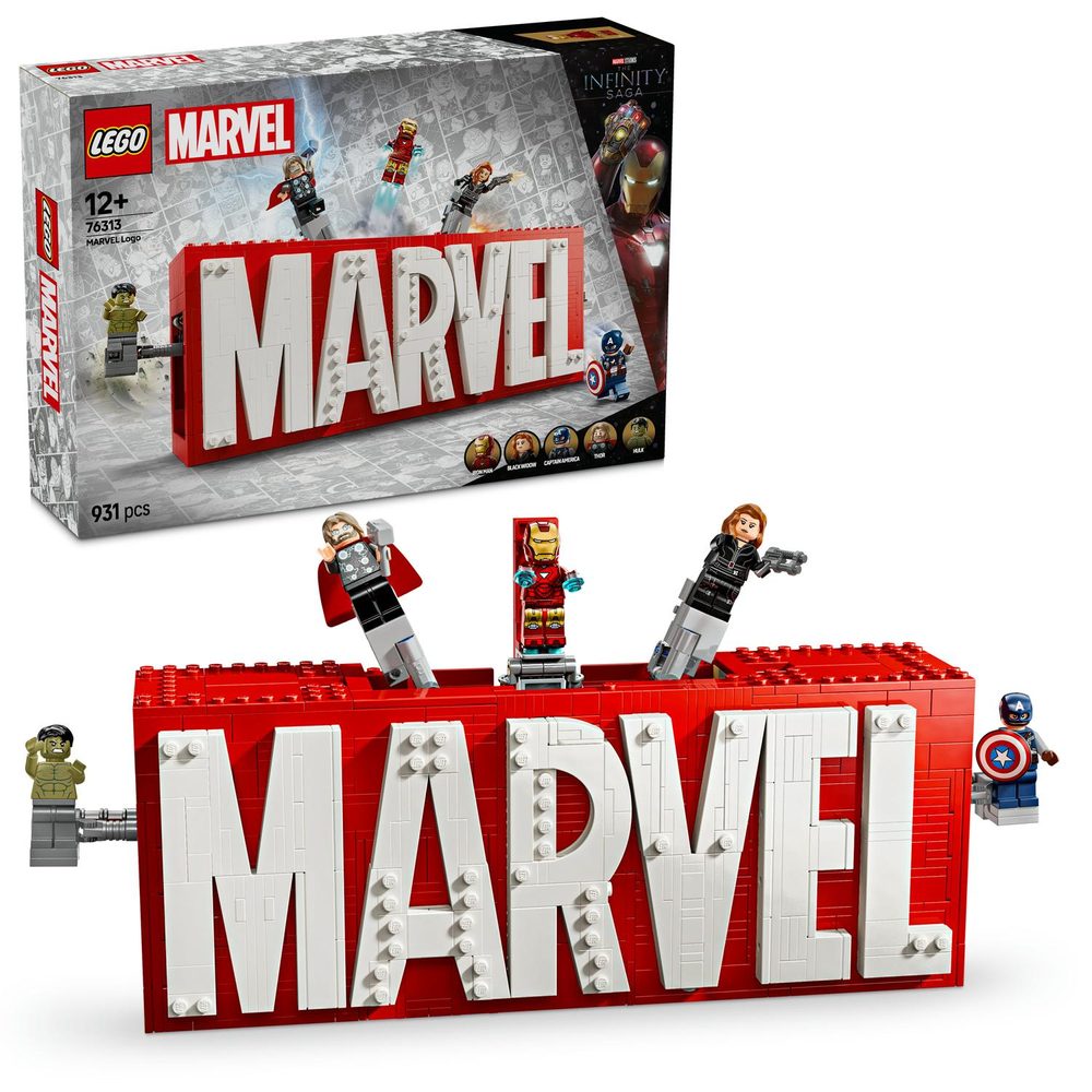 Levně Logo MARVEL a minifigurky