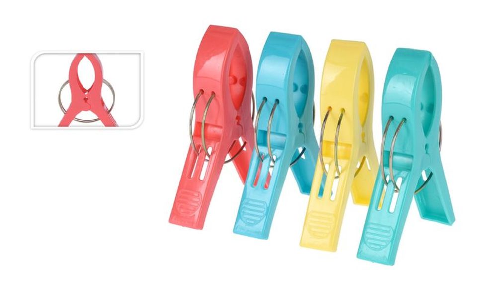 Levně kolíčky 4ks MAXI, 12x8,5cm, plast