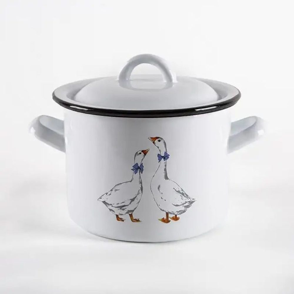Levně hrnec+PO d21cm, 6,0l HUSY, bílý smalt